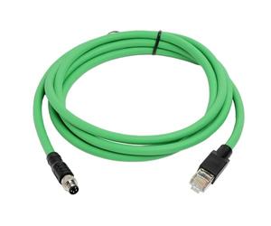 HangTon M8 - Cavo EtherCAT a 4 poli RJ45 Cat5e EtherCAT per sensore di attuazione Beckhoff EtherNet Profinet Campo bus industriale di automazione, schermatura PUR, 10 m