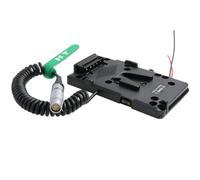 HangTon Piastra di alimentazione batteria V-mount per ARRI Alexa Mini, Mini LF, Alexa 35 e Amira Camera, 8 pin femmina, a spirale