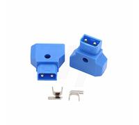 HangTon PowerTap D-tap P-tap Maschio Femmina Connettore di Alimentazione per Fotografia, Cavo Assemblaggio V-Lock Gold Mount Batteria (2 pezzi, blu)