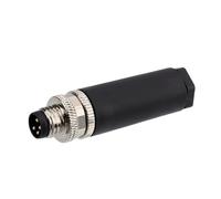 HangTon PROFINET EtherCAT EtherNet/IP - Connettore maschio a 4 posizioni, M8, 48 V CC, 4 A, impermeabile, non schermato, per sensore di automazione industriale, codice D, alimentazione 48 V DC 4 A,