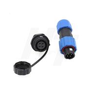 HangTon SD13 4 Pin Plastic Plug Panel Socket, Aviazione Circolare Impermeabile IP68 Connettore Maschio Femmina per Sistema di Alimentazione Esterna