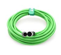 HangTon Sensor Network - Cavo CAN Bus per automazione industriale IO Link Fieldbus NMEA2000, M12 A Code 5 pin maschio a 5 pin femmina, CAT6, schermato, per esterni, IP67, verde, 12 m