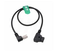 HangTon SmallHD DP7-PRO AC7 Cavo di alimentazione monitor ad angolo retto 90 gradi 4 pin femmina Hirose a D-tap V-Mount batteria 60 cm