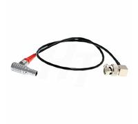 HangTon Timecode Cavo di sincronizzazione Angolo retto 5 Pin a BNC per dispositivi Sond, Ambient NanoLockit per Zoom F4/F8 Recorder e CANON C300/C500, Sony F55, Amira Camera