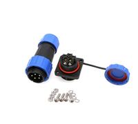 HangTon TY20 5 Pin 10A Aviation Connettore impermeabile Maschio Femmina Cavo Plug Socket per il dispositivo elettrico di potenza all'aperto 14 AWG filo