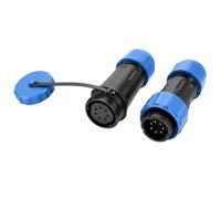 HangTon TY20 7 Pin 5A Bulkhead Connettore maschio femmina Wire Plug Socket Quick-Disconnect, Polvere Poof Cap per Automotive Power elettrico dispositivo esterno