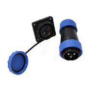 HangTon TY28 3 Pin 45A Connettore impermeabile a prova di polvere maschio femmina cavo spina zoccolo vite-cremagliera senza saldatura a sgancio rapido per dispositivo di alimentazione