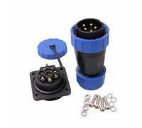 HangTon TY28 5 pin 25A aviazione impermeabile connettore maschio femmina cavo spina zoccolo facile vite crimpare sgancio rapido per il dispositivo di alimentazione elettrica 12 AWG filo