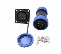 HangTon TY28 6 Pin 25A vite crimpare connettore impermeabile maschio femmina Plug Socket Bulkhead a sgancio rapido per dispositivo di alimentazione elettrica all'aperto