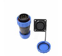 HangTon TY28 9 Pin 10A circolare elettrico connettore impermeabile maschio femmina 14AWG filo spina pannello zoccolo vite crimpare senza saldatura a sgancio rapido per dispositivo di alimentazione