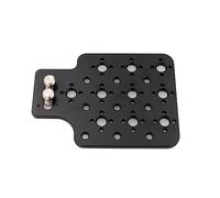 HangTon Universale Piastra Formaggio Macchina Fotografica Montaggio Laterale 3/8 "1/4" Filettatura per Sony ARRI RED Teradek Vaxis Rig Ricevitore Wireless (nero)