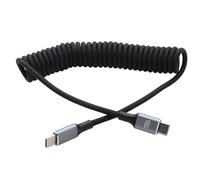 HangTon USB Type-C 100W 88W Ricarica Super Veloce, Cavo CarPlay per Sony Xperia XZ2, Pixel 9/8, iPhone 15/16 Pro, LG V50, Mate 70, iPad, MacBook Pro, Laptop, Intrecciato Spiralato