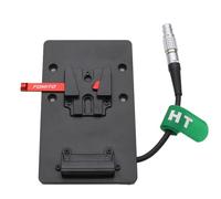 HangTon V-Mount V-Lock - Piastra di alimentazione per fotocamera DJI Ronin 4D, connettore femmina a 6 pin, 10 cm