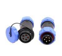 HangTon Weipu SP13 5 Pin Connettore a saldare Aviazione Circolare Impermeabile IP68 Blu 5A Spina Maschio Femmina Presa per Alimentazione Esterna