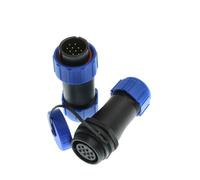 HangTon Weipu SP17 - Connettore a 10 pin per aviazione circolare a scollegamento rapido di alimentazione 5 A, connettore femmina maschio