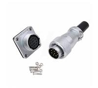 HangTon WS16 10 Pin Industrial Aviation Circular Power Connector Spina del cavo + Presa del pannello Resistenza alla corrosione del metallo 5A 500V 18awg