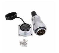 HangTon WS28 35 Pin 5A Aviazione Circolare Metal Power Connector Filettato Zinco Lega Quick Connect Cap Alta Tensione 18AWG Filo Lten