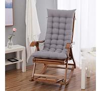 HANHAN Cuscino per sedia con schienale alto, imbottitura per sedia a dondolo in legno, cuscino spesso e morbido portatile per sdraio estiva, adatto per viaggi, vacanze, interni ed esterni