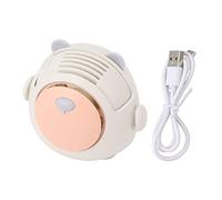HANHEFLY la per collo portatile Mini la per collo sospeso la regolabile Movimentazione USB USB ricaricabile a 3 Velia del la interna esterna (Beige)