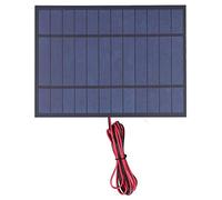 HANHEFLY Modulo di Alimentazione Solare Sche 6W Strumento Polysilicon Forniture con Filo Nero Rosso per luci Prato Solare all'aperto