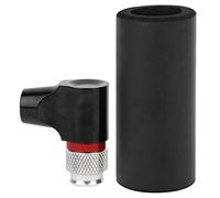 HANHEFLY Pompa Pneumatico in Bici Nera in Lega di Alluminio CO2 Pneumatico Schrader Valvola Universale per Ciclismo per Ciclismo per Biciclette Portatile Universale