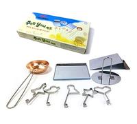 Hanil Stainless Korea Old Fasioned Sugar Candy Ppogi Dalgona, set da disegno (9 pezzi in 1 set)