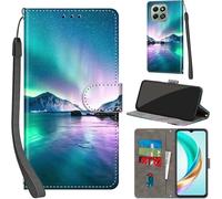 Haninsuze per Honor X6b 4G Custodia per telefono con 3 slot per schede Chiusura magnetica Cavalletto Antiurto Protettiva Portafoglio in Pelle Custodia Flip Book
