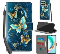 Haninsuze per Honor X6b 4G Custodia per telefono con 3 slot per schede Chiusura magnetica Cavalletto Antiurto Protettiva Portafoglio in Pelle Custodia Flip Book