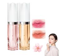 HANJI-LIAN Moisturizing Color Changing Lip Balm - Beautyfeb Color Changing Lip Plumping Essence Oil,Magic Color Changing Moisturizing Lip Glow Oil, Non-sticky Fresh Texture Lip Oil (Mix-2pcs)