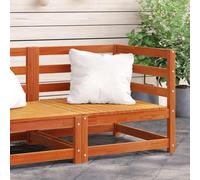 HANJIEFACAI Divano Angolare Giardino in Legno Massello Pino 70x70x67cm Marrone Cera, Comodo Sedile Esterno con Schienale per Terrazza Giardino Patio, Design Modulare Resistente allAcqua