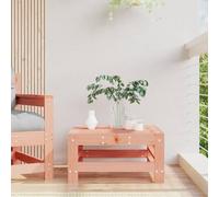 HANJIEFACAI Douglas Fir Solid Wood Garden Footstool Outdoor Patio Furniture with Slatted Design, Multifunctional Ottoman Bench for Garden Terrace Decor, 110kg Capacity