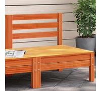 HANJIEFACAI Garden Sofa Bench Outdoor Patio Furniture Solid Pine Wood Armless Seat Brown Wax Modular Design Weather Resistant Seating for Terrace