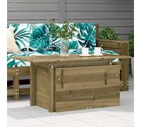 HANJIEFACAI Tavolo da Giardino in Legno Impregnato di Pino 100x50x75 cm con Piano Regolabile, Tavolo Esterno per Patio Giardino Cortile, Mobile da Esterno Durevole e Stabile