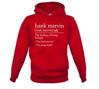 Hank Marvin: Definizione - Bambini Felpa/Maglione - Marv Slogan Divertente