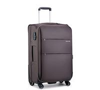 Hanke Bagaglio a mano approvato dalla compagnia aerea Softside, Caff, 3-Piece Set(20"/24"/28"), Bagaglio Espandibile Softside