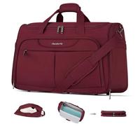 Hanke Borsa da cabina a mano, Borgogna, 54.5x20x33.5cm