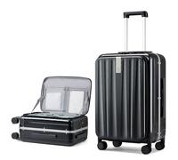 Hanke Cabina Valigia Apertura Frontale, Nero , Front Opening 26-inch, Bagaglio a mano