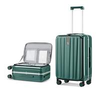 Hanke Cabina Valigia Apertura Frontale, Verde scuro, Front Opening 24-inch, Bagaglio a mano
