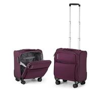 Hanke Softside - Bagaglio espandibile da 40,6 cm, 50,6 cm, 61 cm, 71 cm, 71 cm, 71 cm, 71 cm, per bagagli da viaggio, valigie con ruote e bagaglio TSA, Viola, 16-Inch Underseat, Bagaglio a mano sotto