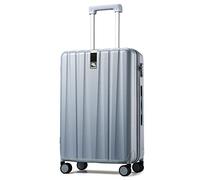 Hanke Suitcase, 2-Piece Set (20/29 Inch) Lightweight Hardshell PC Luggage with Spinner Wheels & TSA Lock, Gray, Extra Large Rolling Travel Bag, Nestable Storage, Waterproof, 103L