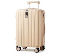 Hanke, Trolley per bagaglio a mano e da stiva con ruote e chiusura TSA, leggeri, in policarbonato rigido, da 35,56 cm, 40,64 cm, 50,8 cm, 61 cm e 73,66 cm, Checked-Large 29-Inch