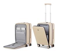 Hanke Valigetta da viaggio con tasca frontale per laptop, valigia rigida per PC da 50,8 cm con ruote girevoli e serratura TSA, bagaglio a rotelle per viaggi d'affari e viaggi brevi, Sabbia cubana,