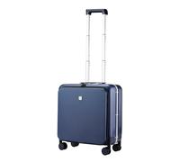 Hanke Valigia da 45,7 cm 50,8 cm e 61 cm con tasca frontale per computer portatile, bagaglio da viaggio con telaio in alluminio, con ruote girevoli e lucchetto TSA, Blu scuro, Carry On