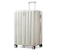 Hanke Valigia da cabina leggera da 20 pollici con ruote, Bianco avorio , 29 Inch Expandable, Bagaglio a mano