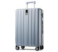 Hanke Valigia da cabina leggera da 20 pollici con ruote, Grigio, 29 Inch Checked, Bagaglio a mano