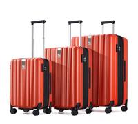 Hanke Valigia da viaggio con ruote da 35,6 cm, 40,6 cm, 50,8 cm, 61 cm, 73,7 cm, trolley TSA, leggero, per PC rigido, Arancione, Carry-On 20-Inch