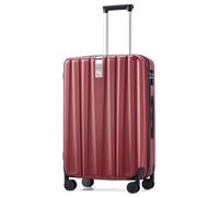 Hanke Valigia da viaggio con ruote da 35,6 cm, 40,6 cm, 50,8 cm, 61 cm, 73,7 cm, trolley TSA, leggero, per PC rigido, Borgogna, Carry-On 20-Inch