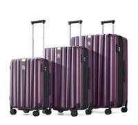Hanke Valigia da viaggio con ruote da 35,6 cm, 40,6 cm, 50,8 cm, 61 cm, 73,7 cm, trolley TSA, leggero, per PC rigido, Viola, Carry-On 20-Inch