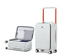 Hanke Valigia espandibile bagaglio a mano a 360°, bianco fumo, Breiter Griff S (49x35.1x23.5cm 46L)
