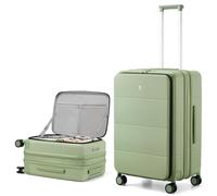 Hanke Valigia espandibile bagaglio a mano a 360°, Verde bambù, Erweiterbar M (61x42x29cm 74L)